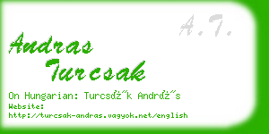 andras turcsak business card